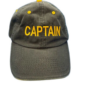 Fahrenheit Dark Blue and  Yellow embroidered baseball Captain Hat